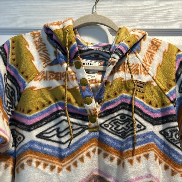 NWT! Billabong A/DIV Go Outdoors Fleece Half Snap Pullover Hoodie Jacket XL - Picture 4 of 8